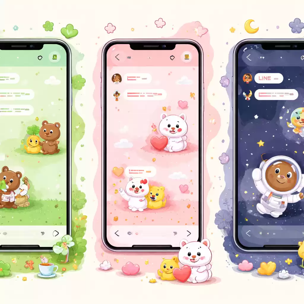 LINE聊天界面个性化设置全攻略，line聊天界面图片-LINE中文版官网