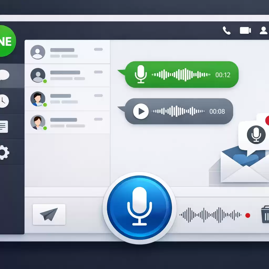 一键发起语音留言,快速表达心情,语音发送留言-LINE中文版官网