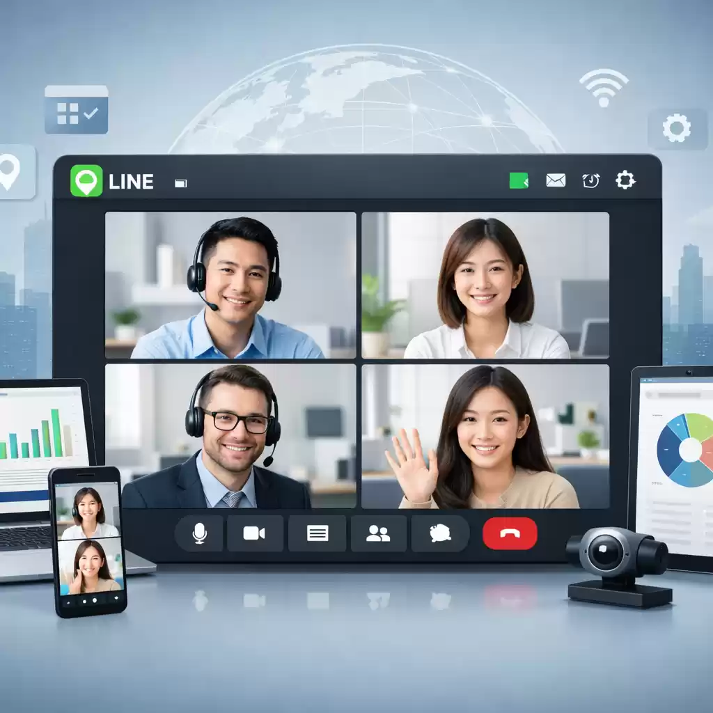 支持多平台视频会议，LINE帮你远程办公更高效，软件远程视频会议 ~ LINE中文版官网-LINE中文版官网