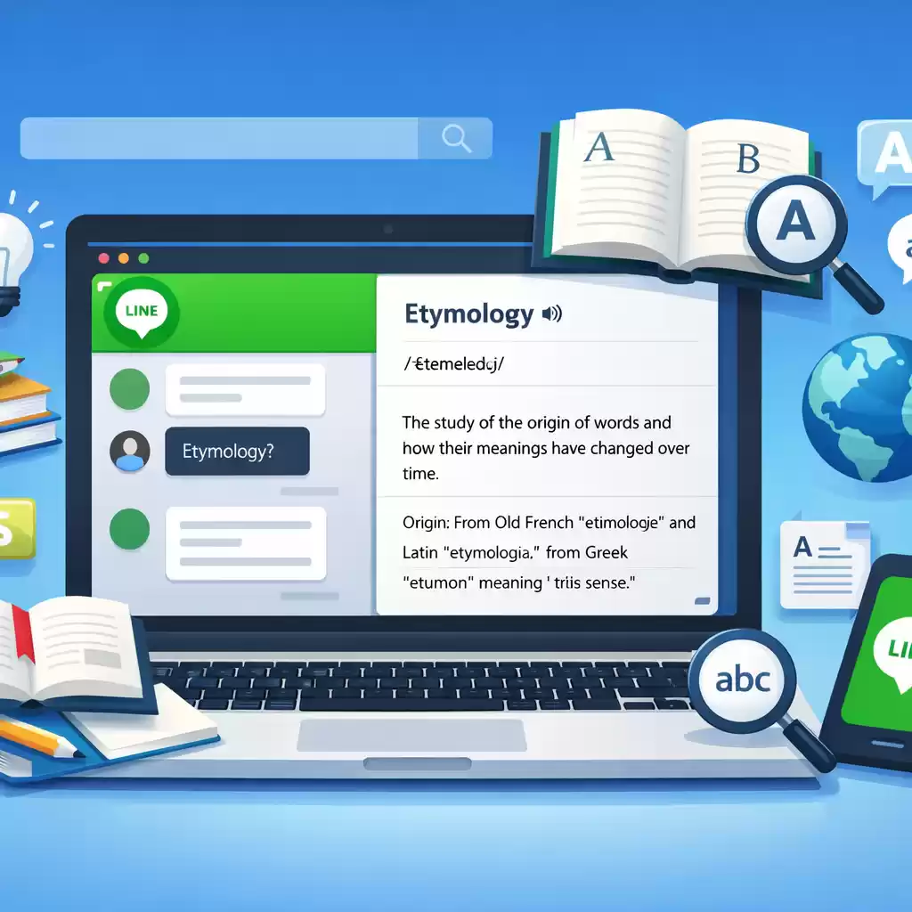 用LINE查词典,遇到生词秒解惑,line词源-LINE中文版官网