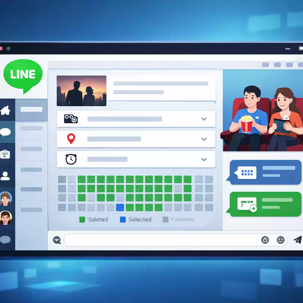 用LINE订电影票,好友相约看片超方便,line国内使用方法