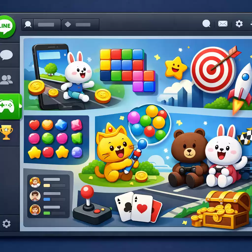 解锁LINE小游戏，聊天间隙轻松一下，line游戏群 ~ LINE中文版官网-LINE中文版官网