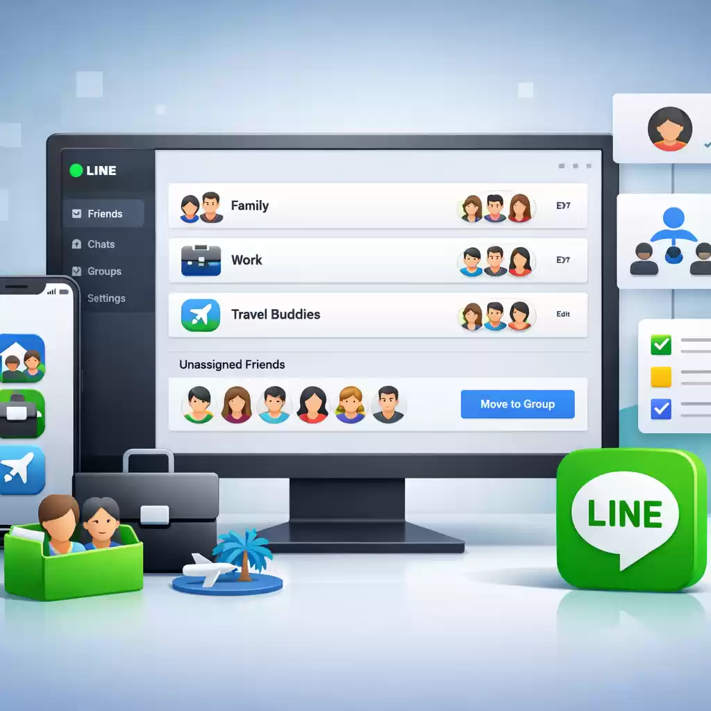 轻松管理好友分组，LINE让你分类更清晰，怎样给好友分组管理_ ~ LINE中文版官网-LINE中文版官网